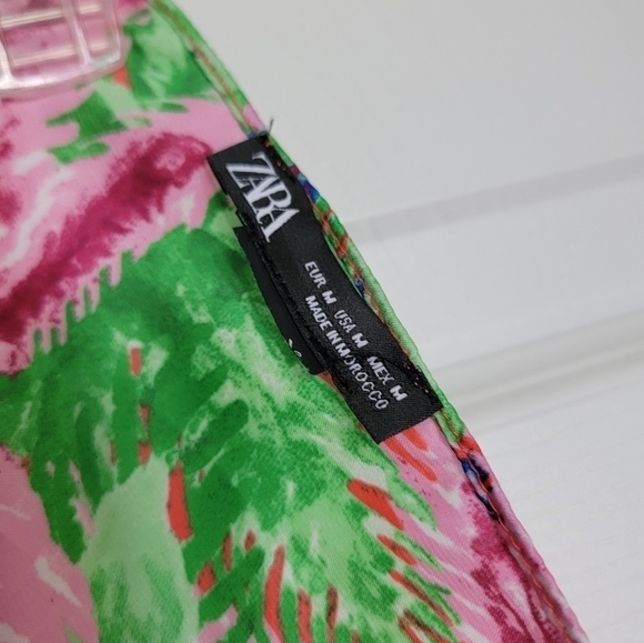 Zara Tropical Printed Scarf - Picture 8 of 9